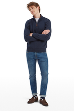 An image of the Schoffel Calton Cotton Cashmere 1/4 Zip Jumper