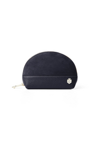 An image of the Fairfax & Favor Fairfax & Favor Chiltern Coin Purse Navy Suede