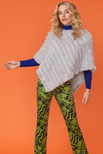 An image of the Jayley Faux Fur Poncho
