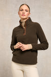 An image of the Holland Cooper Country Fleece Quarter Zip