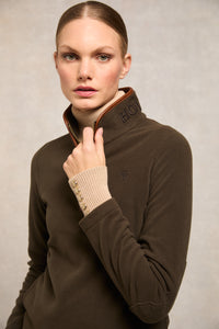 An image of the Holland Cooper Country Fleece Quarter Zip