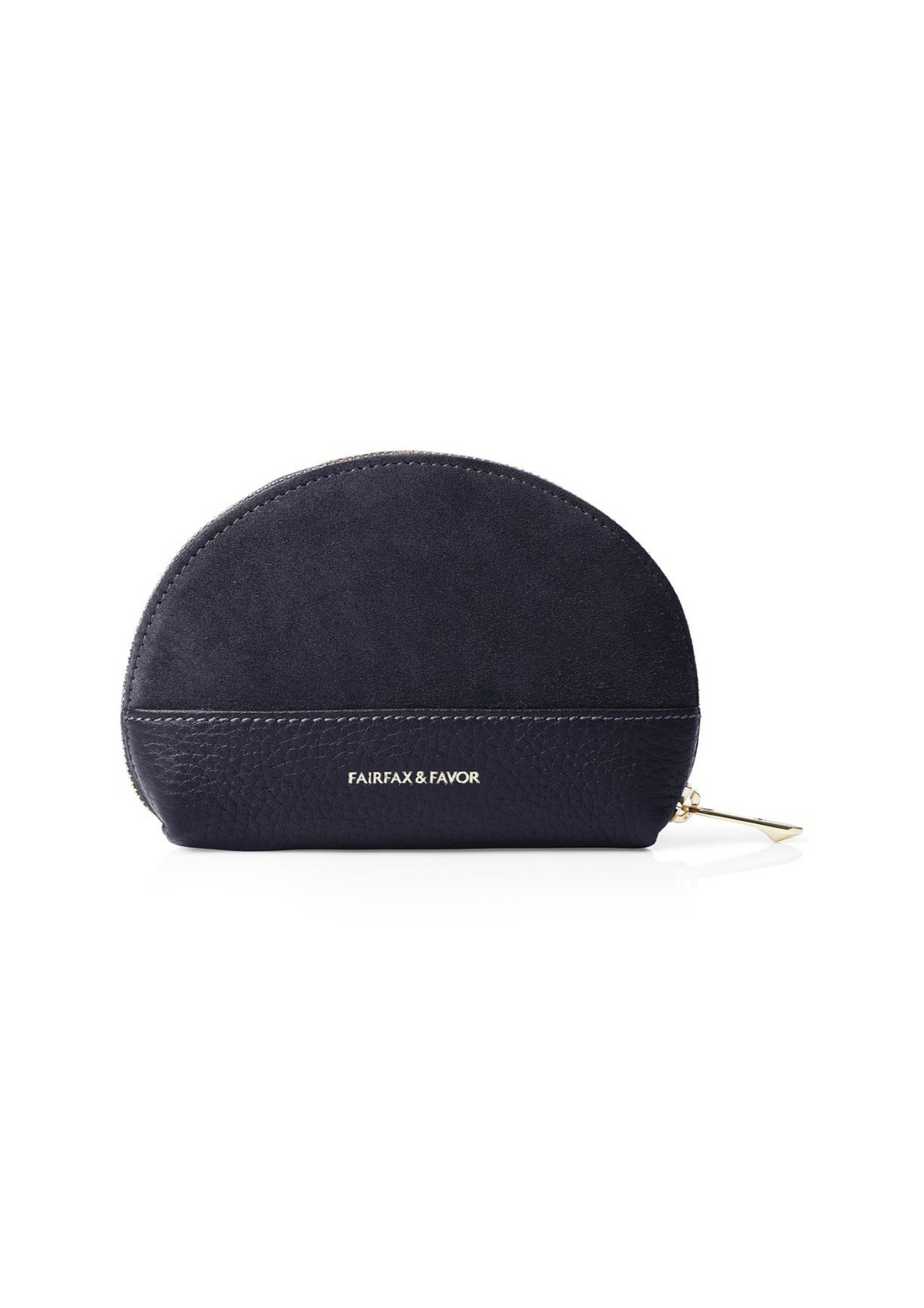 An image of the Fairfax & Favor Fairfax & Favor Chiltern Coin Purse Navy Suede