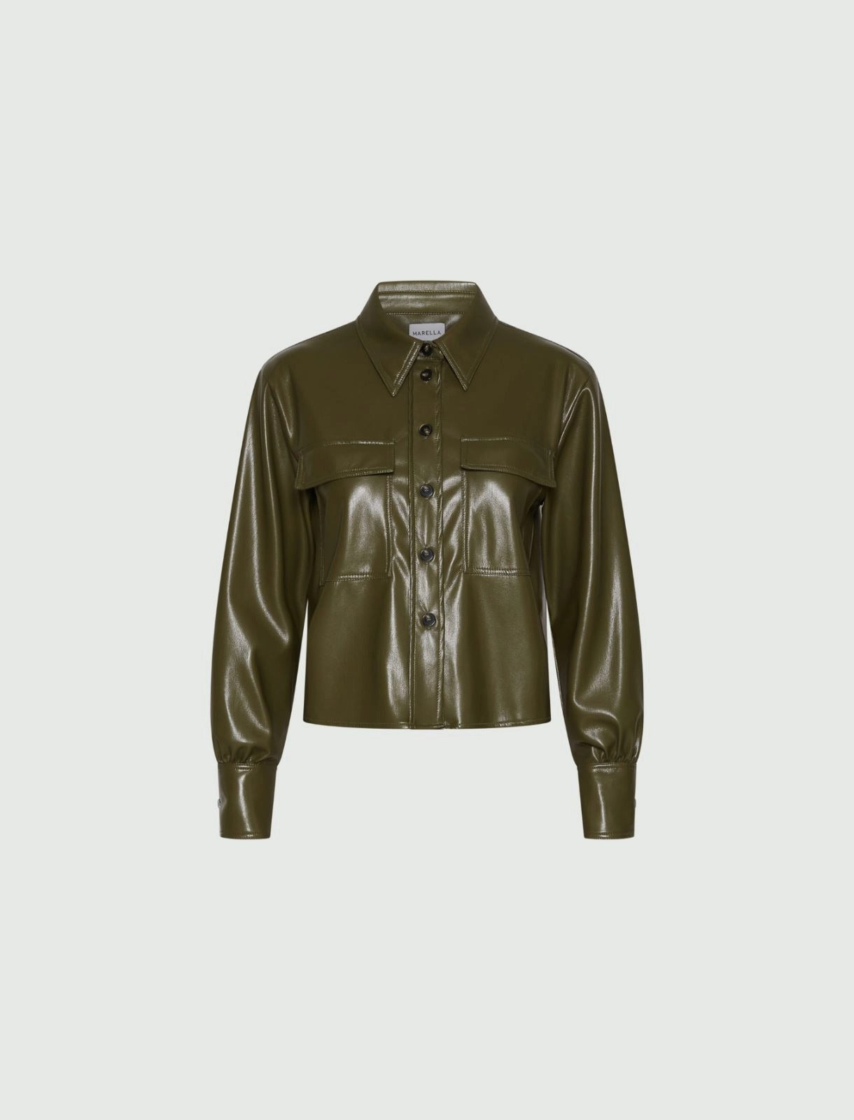 An image of the Marella Profilo Coated Jersey Shirt