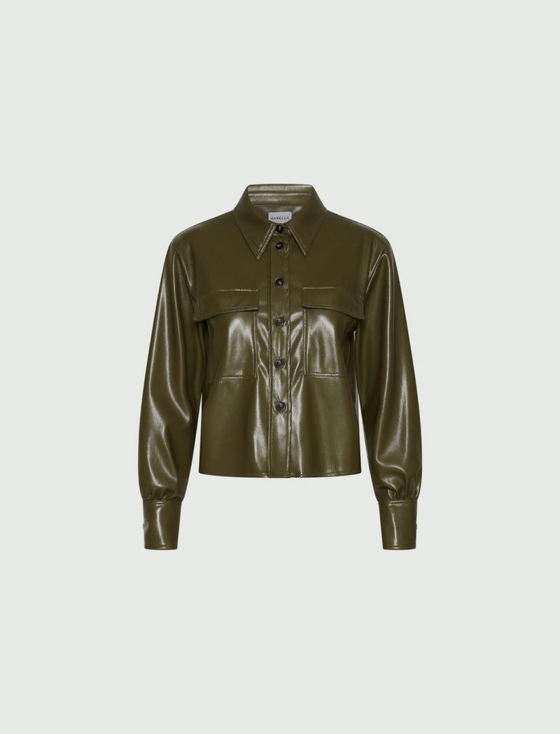 An image of the Marella Profilo Coated Jersey Shirt