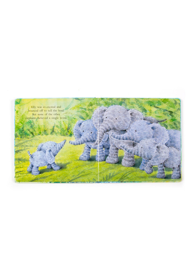 An image of the Jellycat Jellycat Elephants Can't Fly Book