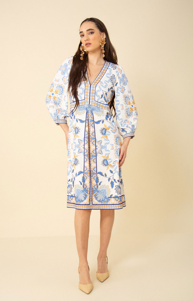 An image of the Hale Bob 3/4 V-Neck Dress