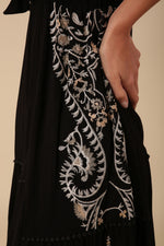 An image of the Hale Bob Sleeveless Embroidery Dress
