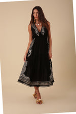 An image of the Hale Bob Sleeveless Embroidery Dress