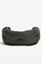 An image of the Barbour Quilted Dog Bed 30 inches in the colour Olive.