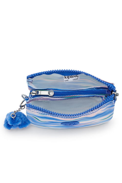 Kipling Creativity Purse, diluted blue, top view