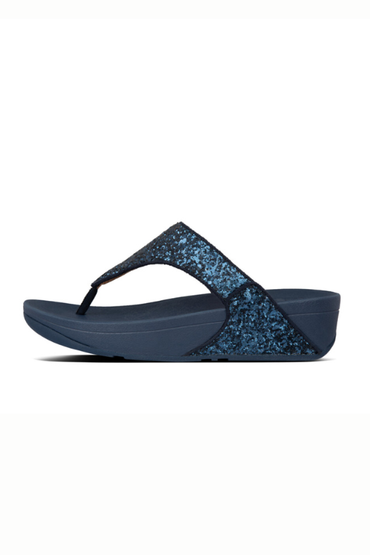 An image of the Fitflop Lulu Glitter Toe-Post Sandals