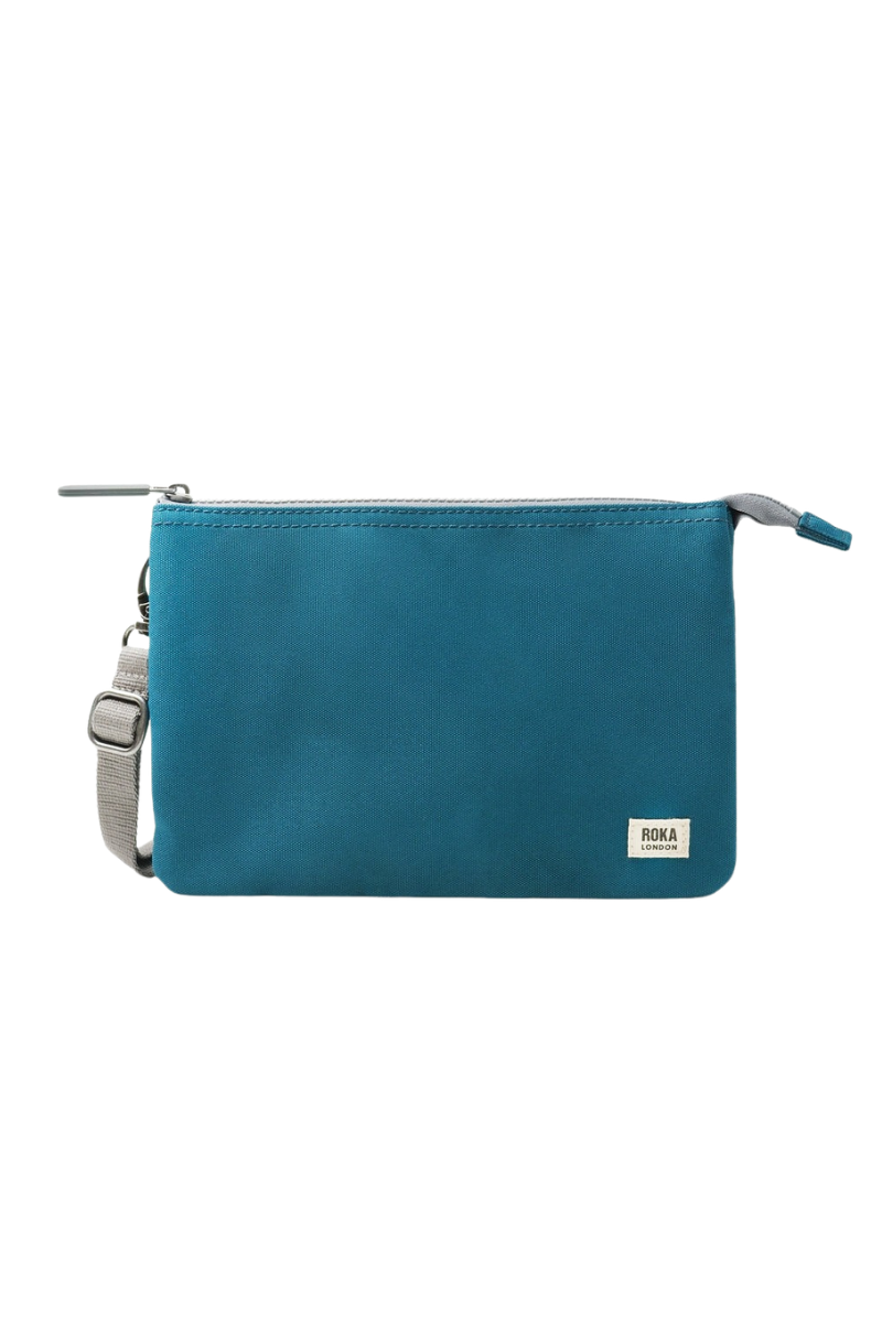 An image of the ROKA London Carnaby Crossbody XL Recycled Canvas