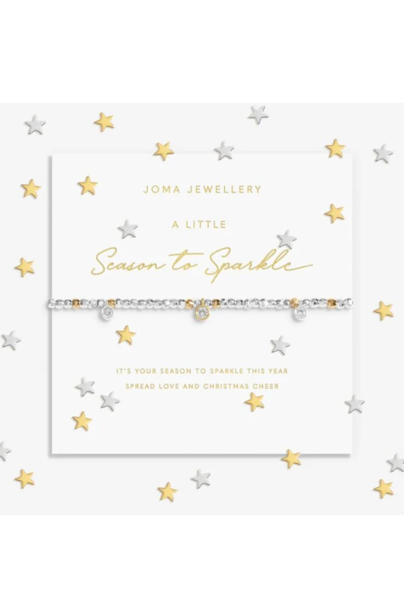 An image of the Joma Jewellery Sparkle Confetti A Little 'Season To Sparkle' Bracelet