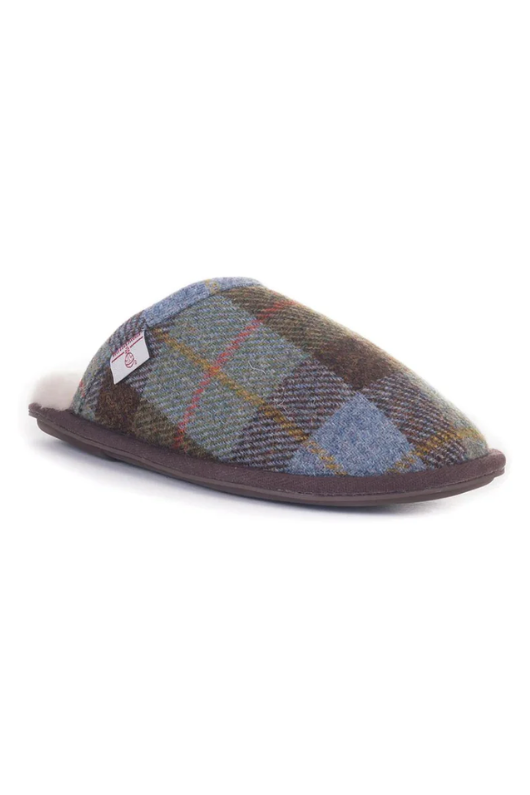 An image of the Bedroom Athletics William Harris Tweed Mule Slippers