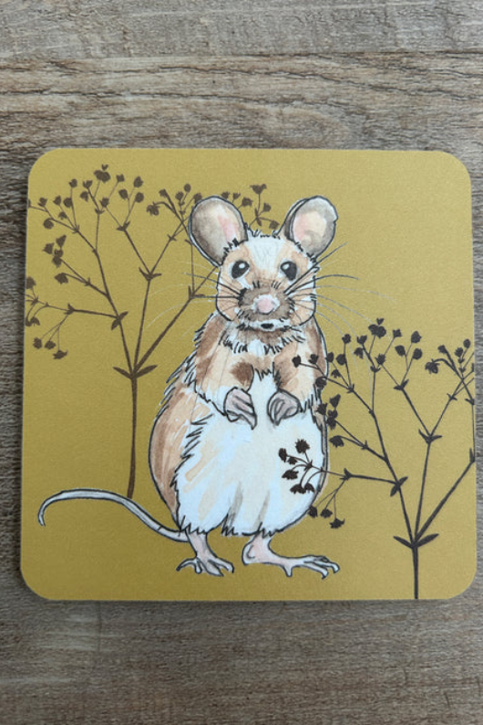 An image of the Vanessa Bathgate Harvest Mouse Coaster