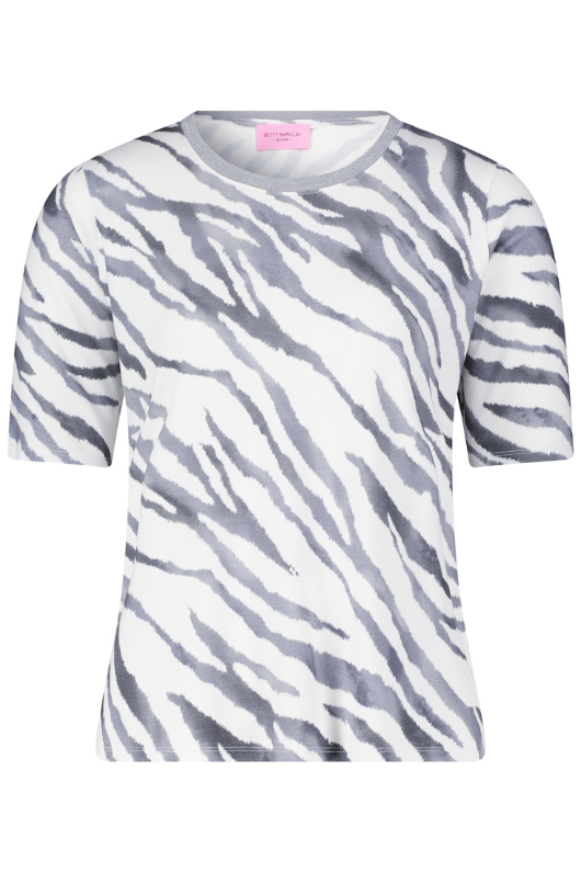 An image of the Betty Barclay Animal Print Short Sleeve T-Shirt