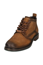 An image of the Bugatti Marcello Leather Lace-Up Boots in the colour Cognac.