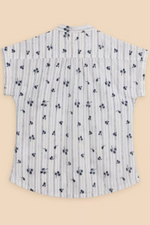 An image of the White Stuff Ellie Stripe Embroidered Shirt