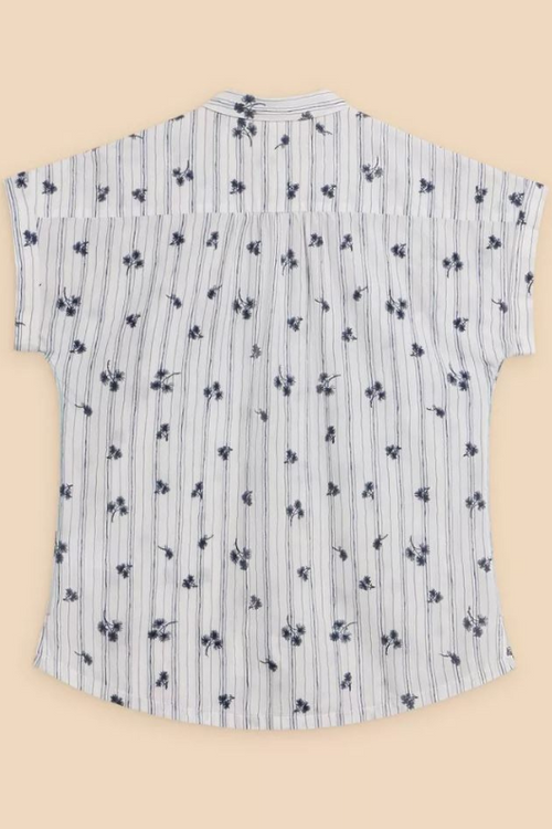 An image of the White Stuff Ellie Stripe Embroidered Shirt