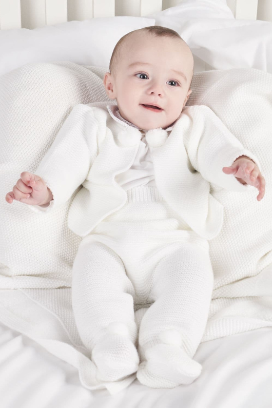 An image of the Dandelion Knitted Pom Pom Top & Trousers