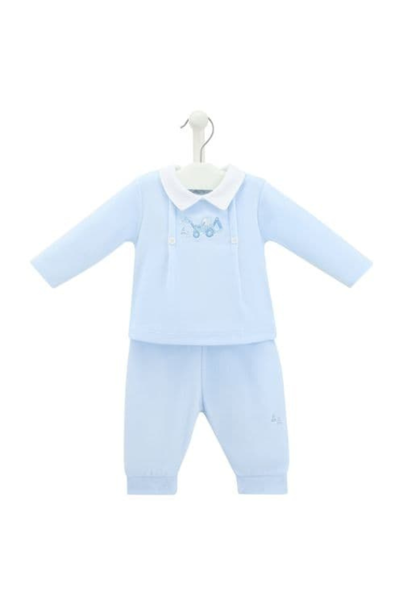 Digger & Cones Velour Top & Trouser Blue