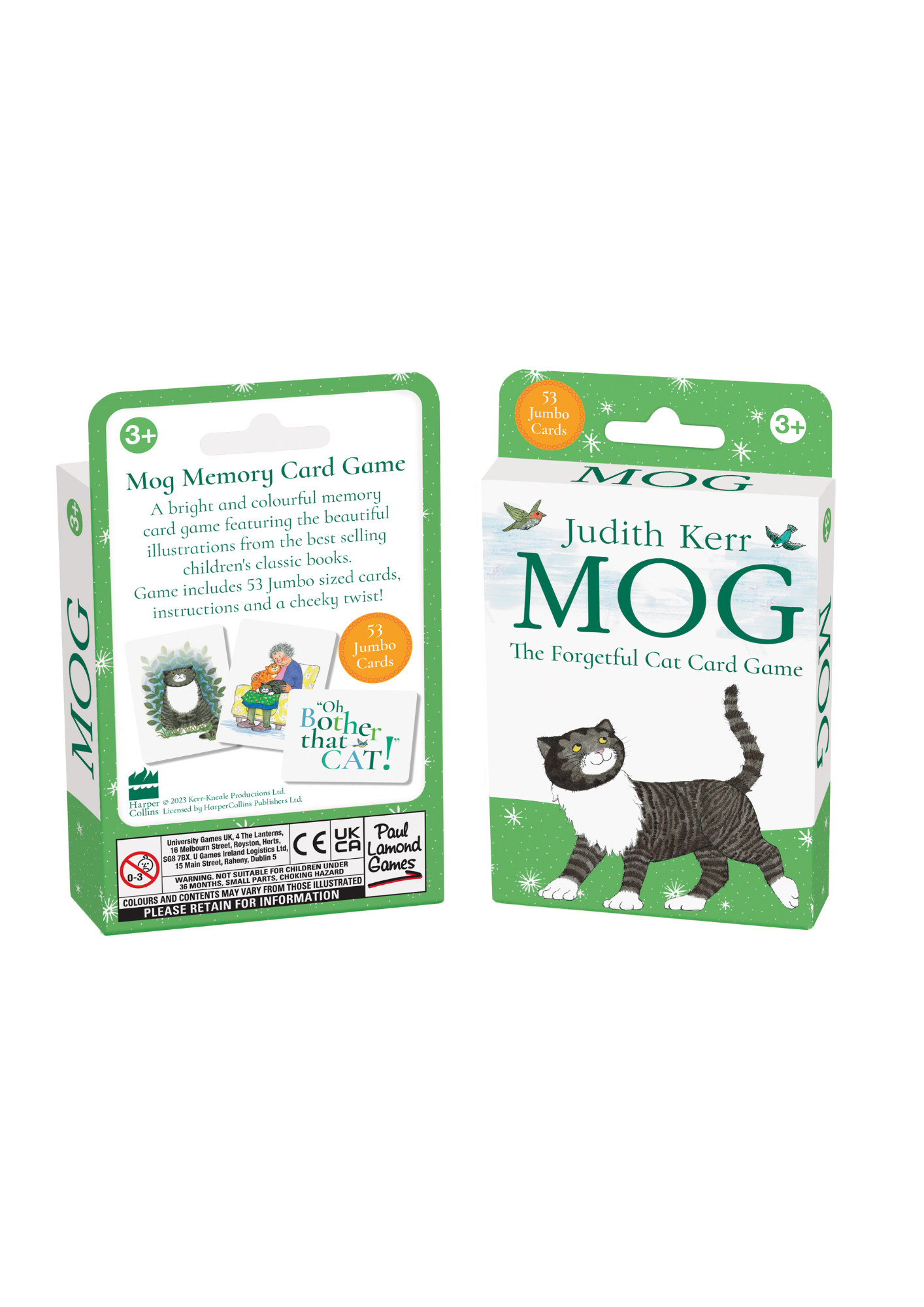 An image of the University Games Mog The Forgetful Cat Card Game