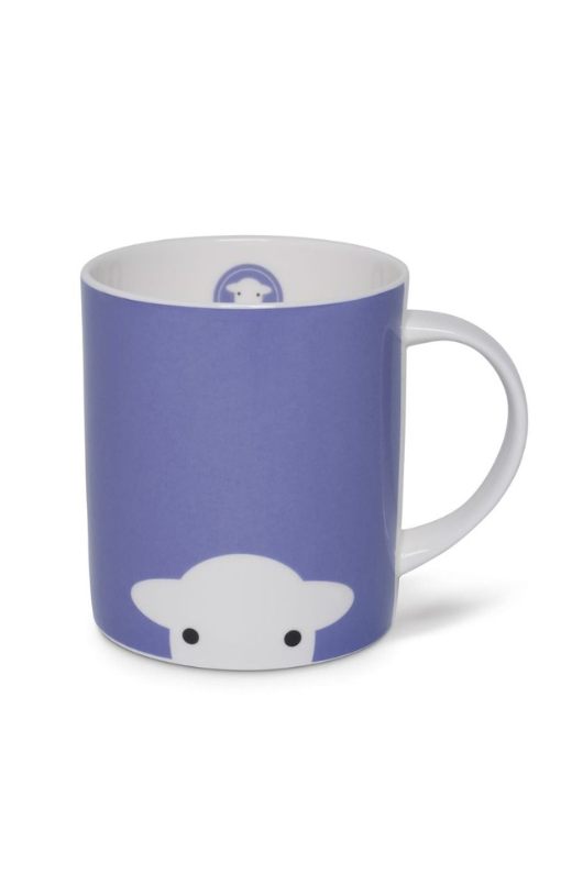 An image of the Herdy Company Peep Mug in purple