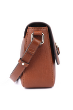 An image of Ashwood Leather 'Leather Crossbody Bag' in colour tan