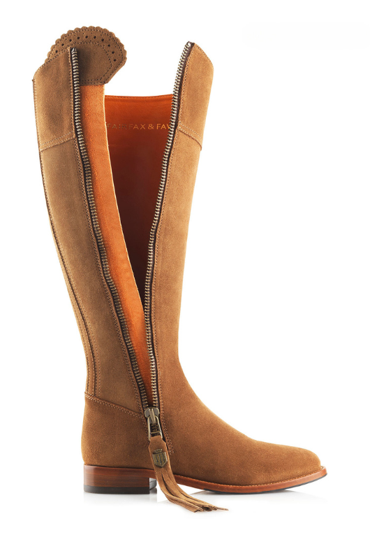 An image of the Fairfax & Favor Regina Sporting Fit Tall Boot in the colour Tan.