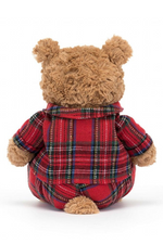 An image of the Jellycat Bartholomew Bear Bedtime in the size Medium.