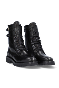 An image of the Alpe Leather Buckle Detail Boot