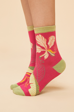 Powder Ankle Socks in delicate tropical