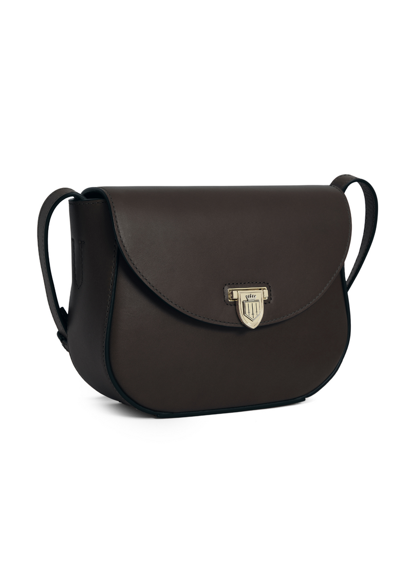 An image of the Fairfax & Favor Fairfax & Favor Blenheim Saddle Bag Mahogany Leather