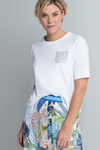 An image of the Bianca Dinia Top - Stud Detail