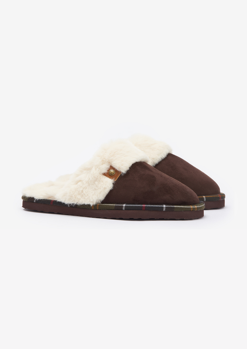 An image of the Barbour Claudia Tartan Mule Slipper