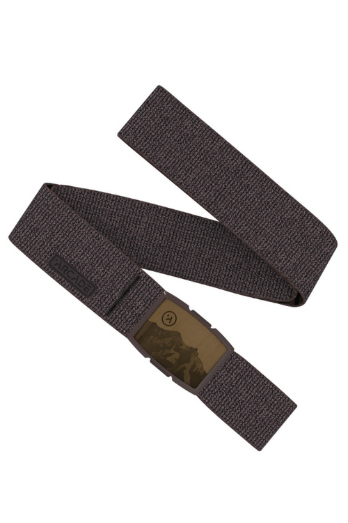 Arcade Belts Woody Belt A stretch belt with adjustable buckle in the style Heather Walnut.