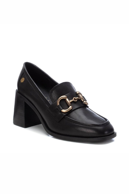 An image of the Carmela Heeled Leather Loafer