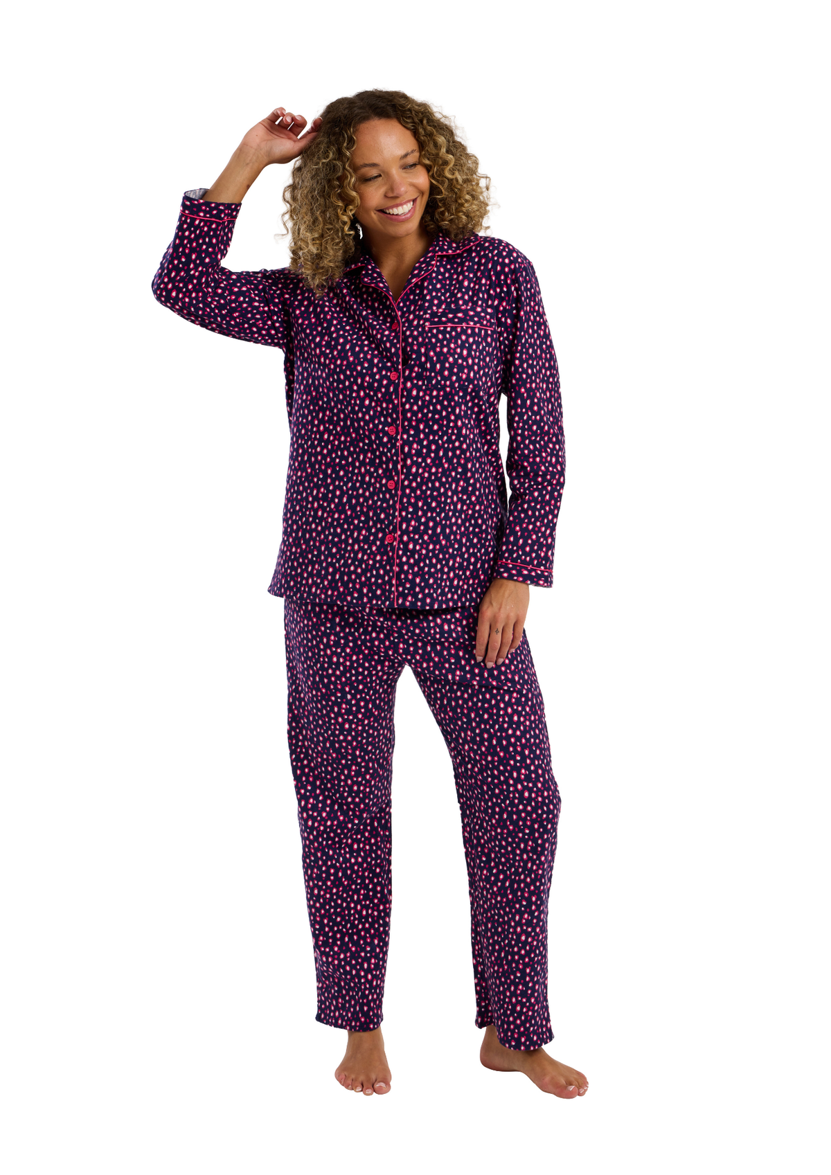 An image of the Marsylka Bright Animal Wincey Pyjama