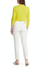 Marc Cain Silea Slim Fit Jeans. Figure-hugging jeans with pockets, button & zip fastening, and an off white design