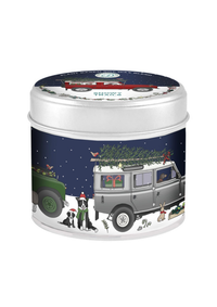 An image of the The Country Candle Company Emma Lawrence Festive Designs Tin Candle