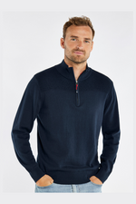 Dubarry Richhill Jumper. A super soft sweater with a zip placket, and subtle ribbed detail