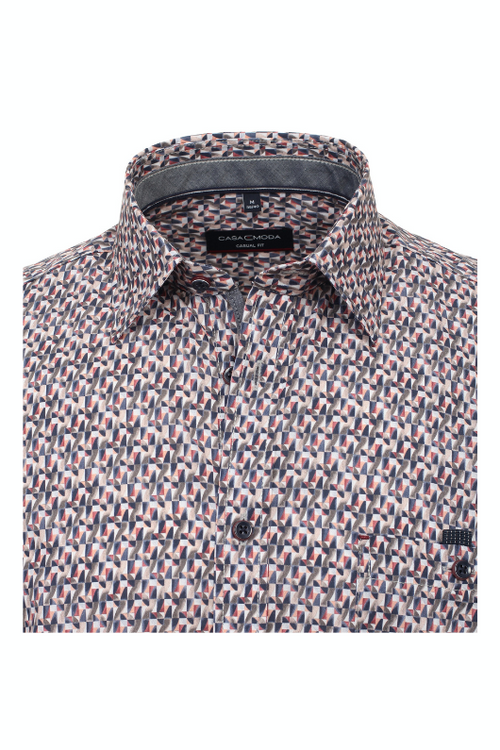 An image of the Casa Moda Long Sleeve Print Shirt