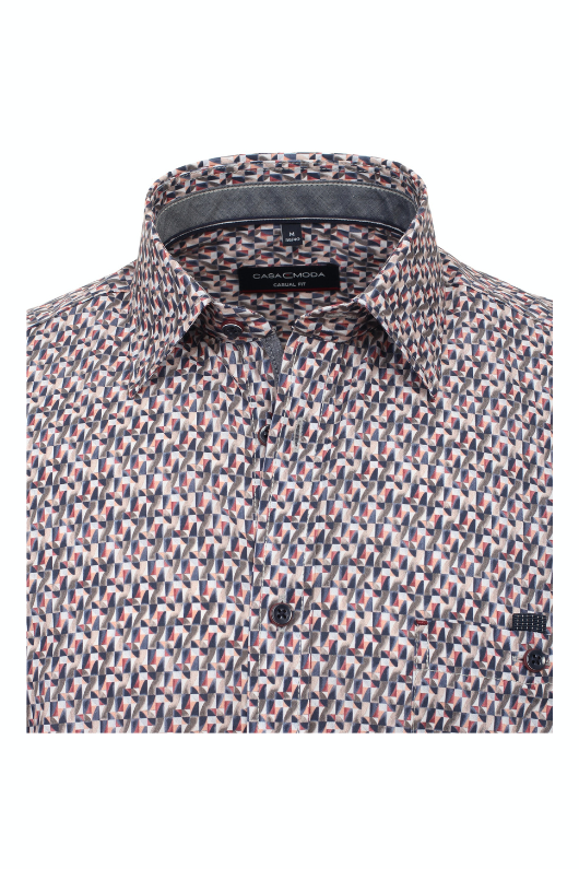 An image of the Casa Moda Long Sleeve Print Shirt