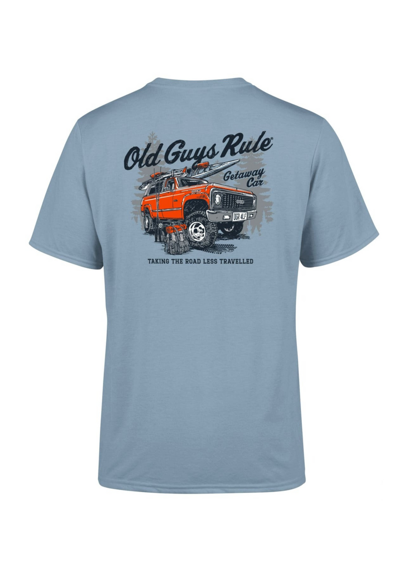 An image of the Old Guys Rule Getaway Car T-Shirt