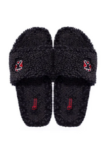 An image of the Bedroom Athletics Efron Slipper in Washed Peacoat Navy.