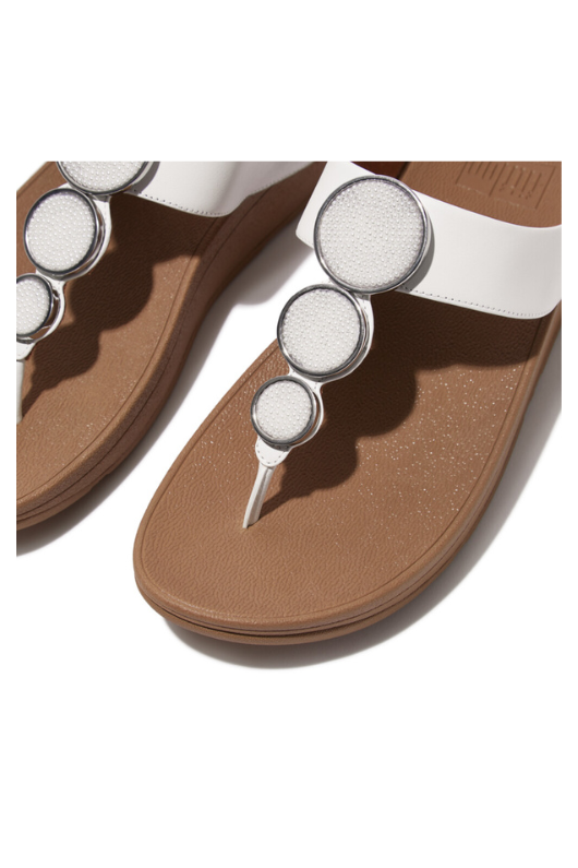 Halo Leather Toe Post Sandals