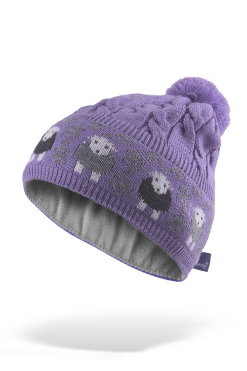 An image of the The Herdy Company Cable Knit Bobble Hat