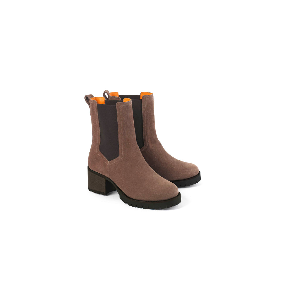 Fairfax & Favor Stockist Exclusive - Heeled Boudica Deep Taupe Suede