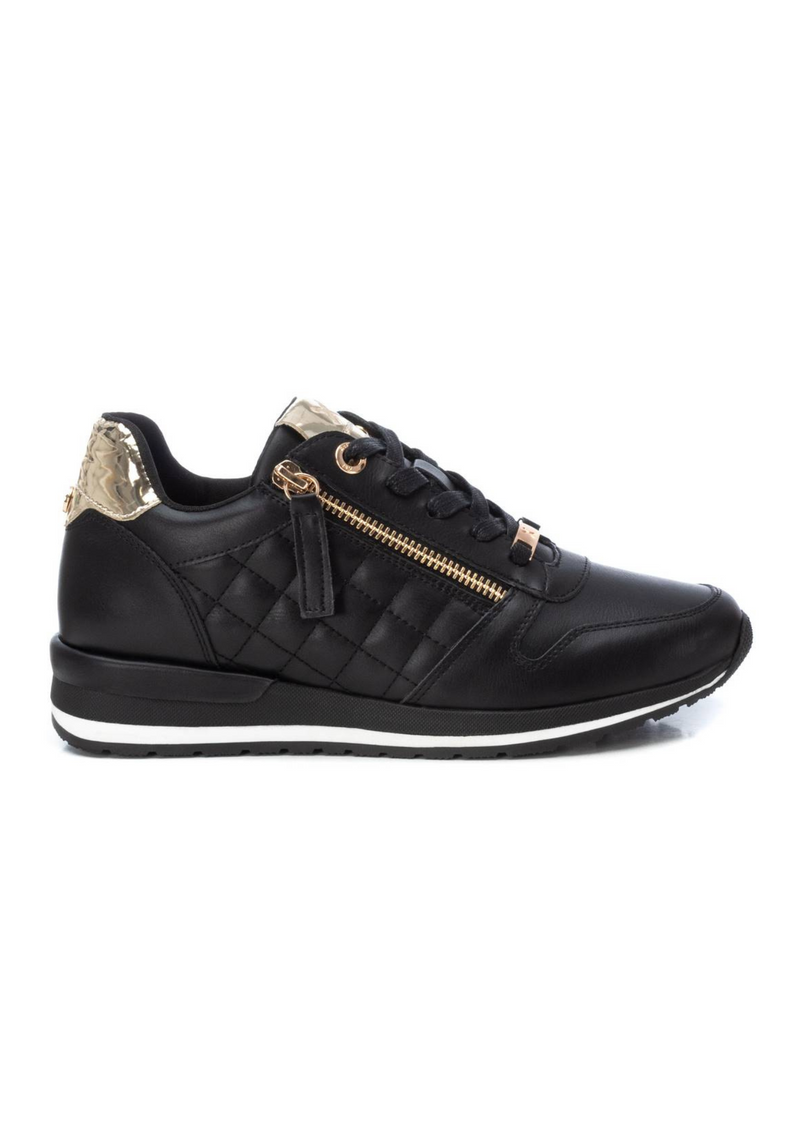 An image of the Xti Leather Side Zip Trainers