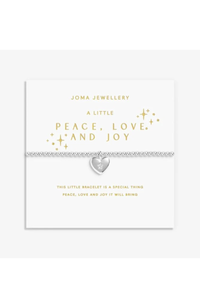 An image of the Joma Jewellery Christmas A Little Peace, Love and Joy Bracelet